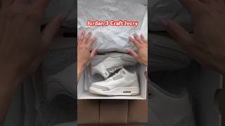 UP CLOSE with the Jordan 3 Craft Ivory 🔥 #sneakers #jordan #asmr #unboxing