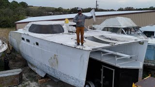 ⛵️My first welded part for our hurricane-damaged catamaran.