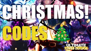 [🎄CHRISTMAS!] ULTIMATE TOWER DEFENSE CODES [ROBLOX]