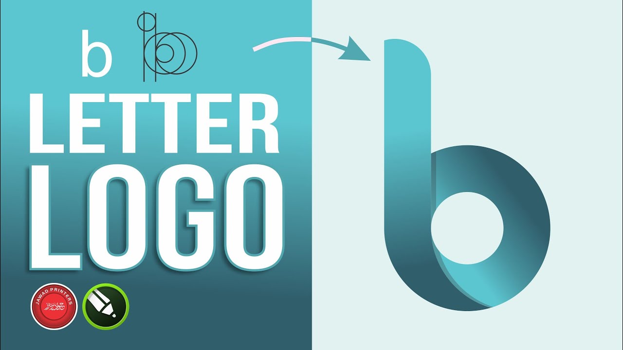 Logo Design In CorelDraw How To Make Letter B Logo - Graphic Design ...