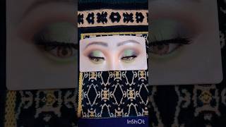 green 🌲🌼 combination eyes makeup tutorial 🪩💫🔥#trendingshorts #viralvideo #youtubeshorts #makeuptips