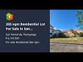 265 sqm Residential Lot For Sale in San Fernando Pampanga