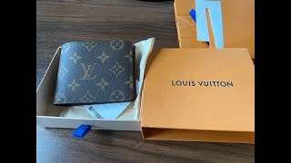 UNBOX Louis Vuitton MULTIPLE Monogram l เกาะกล่อง กระเป๋าตังค์ผู้ชาย หลุยส์วิตตอน สั่งซื้อออนไลน์