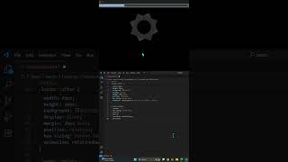 Gear Loader Animation Using HTML & CSS | CSS Preloader Tutorial #coding #html