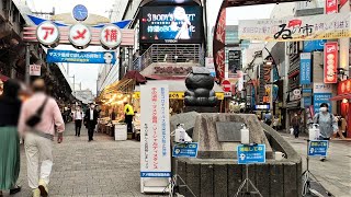 Tokyo Ueno/Ameyoko shopping street 上野アメ横丁と東上野（稲荷町駅付近）を散策 [Gopro8 4K/Tokyo Walk/June 2021]