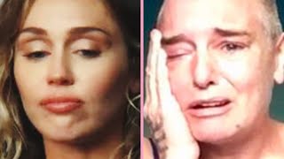 Miley Cyrus Dedicates Song to Late Sinéad O’Connor and Gets Emotional While Talking About Father