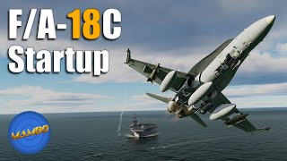 How To Startup the F/A-18C Hornet - Field + Carrier | DCS: World