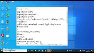 How to Run Java Applet Program , II CS & BCA, R.A.College for Women, Tiruvarur
