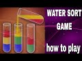 How to play water sort Puzzle game #games