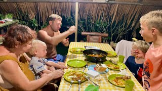 WE COOKED REAL FILIPINO CHICKEN AFRITADA! Trying it for the first time in the Philippines! 🇵🇭