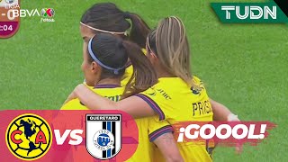 ¡Es goleada! DOBLETE de Priscila | América 3-0 Querétaro | Liga MX Femenil - CL2025 J2 | TUDN