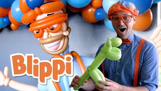 Blippi Visits the Balloosionist! | Learn About Rainbow Colors | Educational Videos For Kids