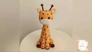 #fondantfigures #fondantanimals Şeker hamuru ile hayvan figürü yapımı. Zürafa / make fondant animals