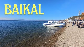 The russian village of Listvyanka on Lake Baikal | My walk where the locals live [English subtitles]