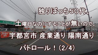 独りぼっち５０代、日曜日なのにすることが無いので、宇都宮市 産業通り 陽南通り パトロール！？（3/4）