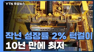 지난해 성장률 '2.0%'...10년 만에 최저 / YTN