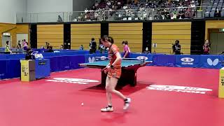 【女子1回戦 下カメ】早田ひな vs 伊藤友杏｜第2回パリ五輪日本代表選考会 卓球2022 TOP32