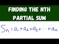 finding the nth partial sum