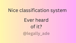 Classifying trademarks: the nice classification system.