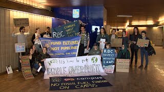 LU students protest RBC fossil fuel financing