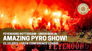 Feyenoord Rotterdam vs. Union Berlin amazing Pyro Show 21.10.2021 UEFA Confernce League
