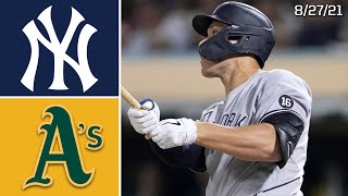 New York Yankees @ Oakland Athletics | Game Highlights | 8/27/21