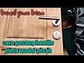 pemasangan handle pintu model pisah (stainless)