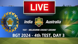 🛑4th TEST LIVE- INDIA vs AUSTRALIA🛑BGT 2024🛑AUS vs IND🛑CRICKET 24 GAMEPLAY🛑LIVE MATCH STREAMING🏏🏆🏏