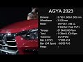 🔥generasi all new toyota agya 2023 tampil lebih gagah dan sporty