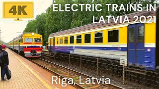 Old Soviet ER2 Electric Trains in Latvia | Pasažieru vilciens | 2021