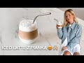 ICED LATTE ze spienionym mlekiem bez spieniacza, i dzień staje się piękniejszy // ladycolour vlog