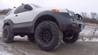 Doing light off-roading with my Isuzu Vehicross Ironman