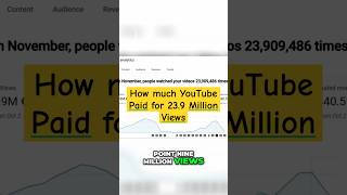 How Much YouTube Paid for 23 Million Views