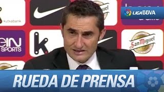 Rueda de prensa de Ernesto Valverde tras el Athletic Club (3-1) Valencia CF
