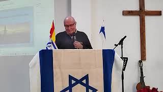 Israel Tilaisuus - Torreviejan Kotikirkko, 6.2.2025. P-H. Pohjola juontaa ja Terttu Lucca puhuu.