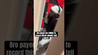 this dude paid me $100 to record😭… #shorts #studio #skits