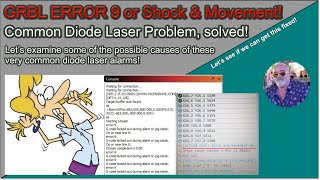 ❗ALARM 1 or GRBL ERROR 9 or SHOCK AND MOVEMENT DETECTED on your Diode Laser!