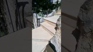 Outdoor Stair Step Stone Tile #skills #pool #tiles #outdoors #beach