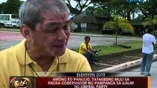 24 Oras: Among Ed Panlilio, tatakbong muli sa pagka-gobernador ng Pampanga sa ilalim ng LP