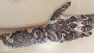 Easy Front Hand Arabic Mehandi Design | Roshini Gandhe