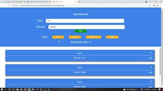 Task Record System In JavaScript With Source Code | Source Code & Projects