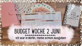 Wochenabschluss 2 Juni 💸 Meine echten Ausgaben und Einnahmen🌼 I Umschlagmethode 💸