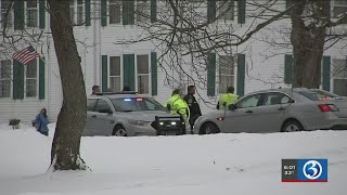 VIDEO: Five arrested after crash, foot pursuit in Tolland
