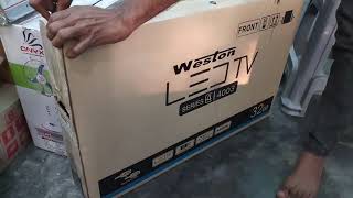 Weston 32 Inch HD Ready LED TV Unboxing.