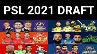 PSL draft 2021 | PSL 2021 draft date | PSL 6 draft 2021 | PSL 6 draft date | PSL 2021 new players