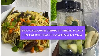 1300 CALORIE MEAL PLAN FOR WEIGHT LOSS-  INTERMITTENT FASTING STYLE #intermittentfasting