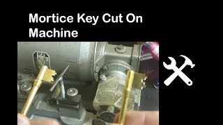 mortice key cut on machine