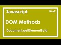 104 Document.getElementById | DOM Methods