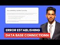 Fix “Error Establishing a Database Connection” in WordPress
