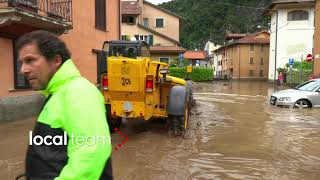 Alluvione lampo a Lavena Ponte Tresa (Varese)